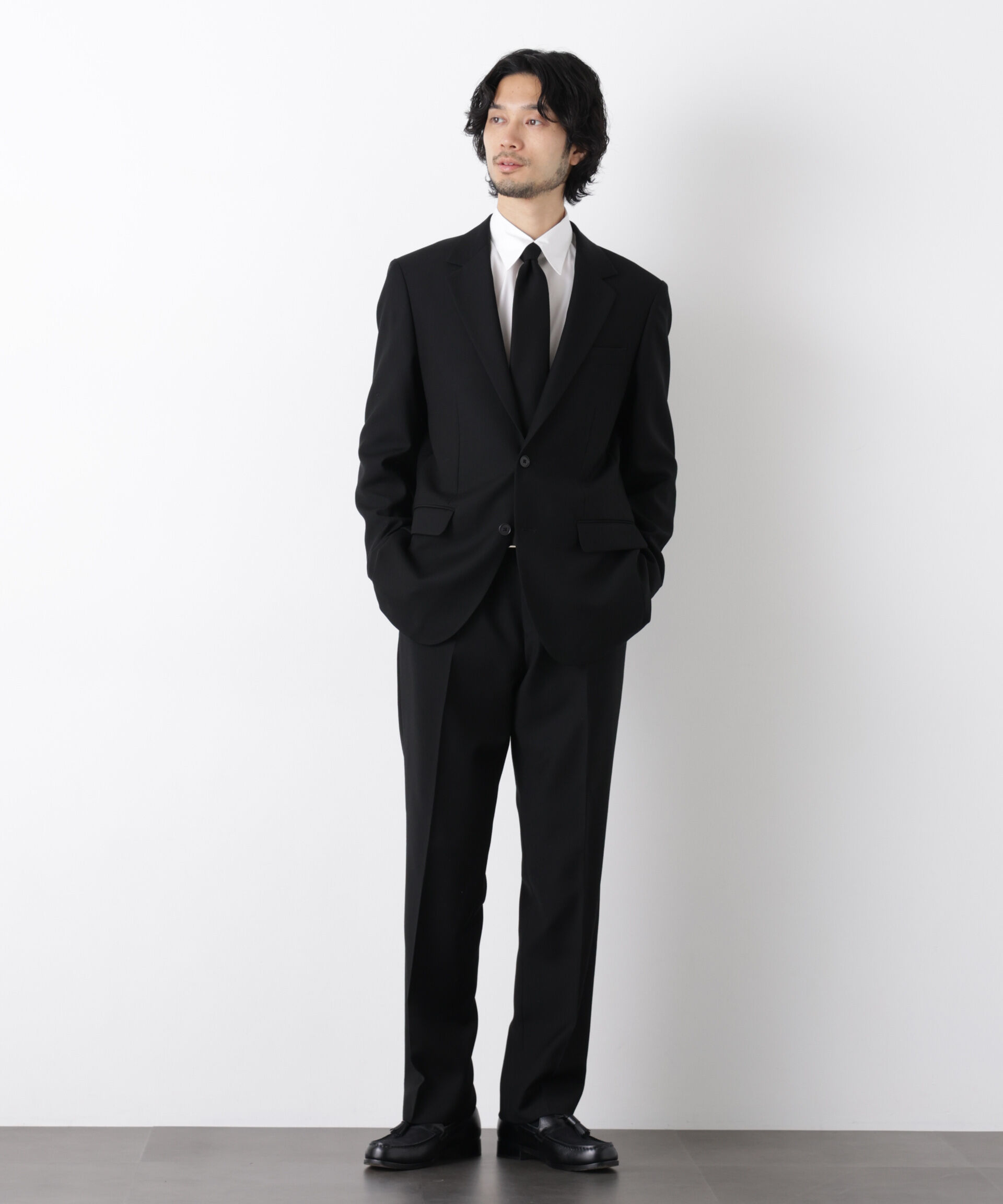 nano･universe「｢Damerino Formal｣ ﾌﾞﾗｯｸﾌｫｰﾏﾙｵｰﾙｼｰｽﾞﾝｼﾞｬｹｯﾄ(ｾ  」|スーツ|