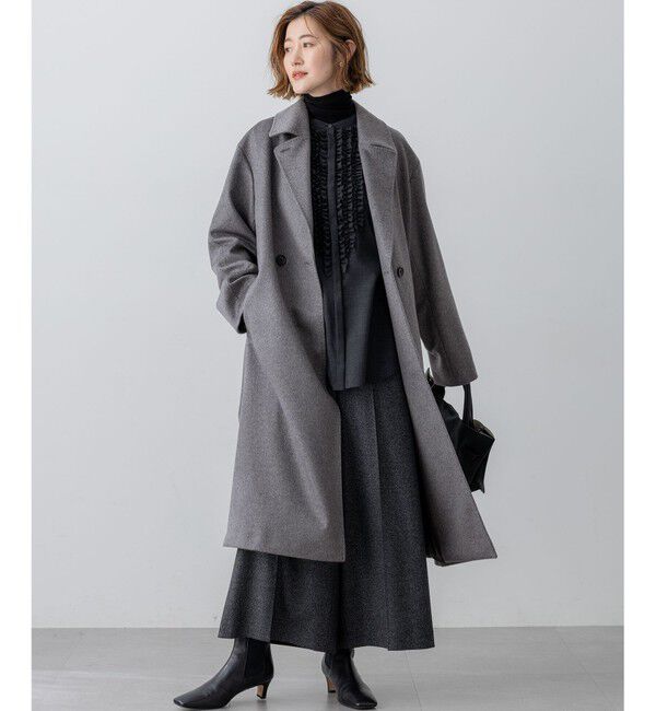23区「【CLASSY.掲載/洗える】スムージーコットン タートルネック ニット」|ニット・セーター|