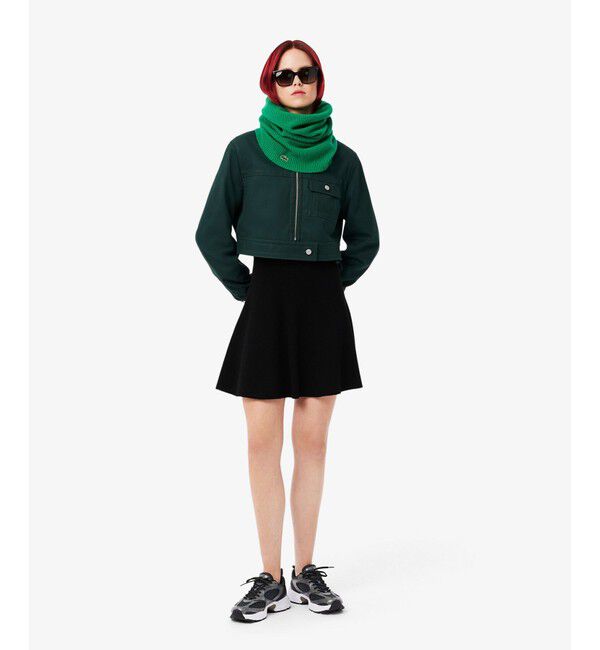 LACOSTE「スムースタッチ カシミヤニットネックゲイター / ネックウォーマー スヌード」|マフラー|