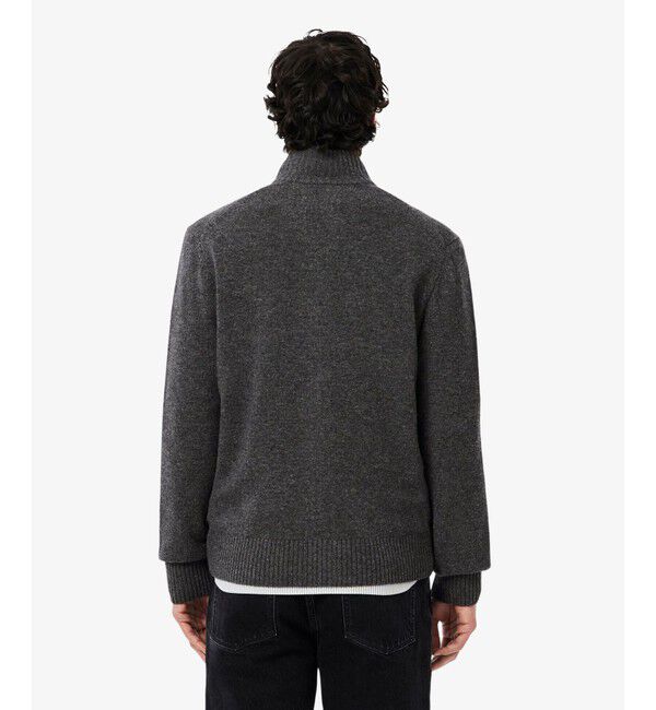 LACOSTE「ハイネックフルジップ ウールニットセーター / ドライバーズニット」|ニット・セーター|