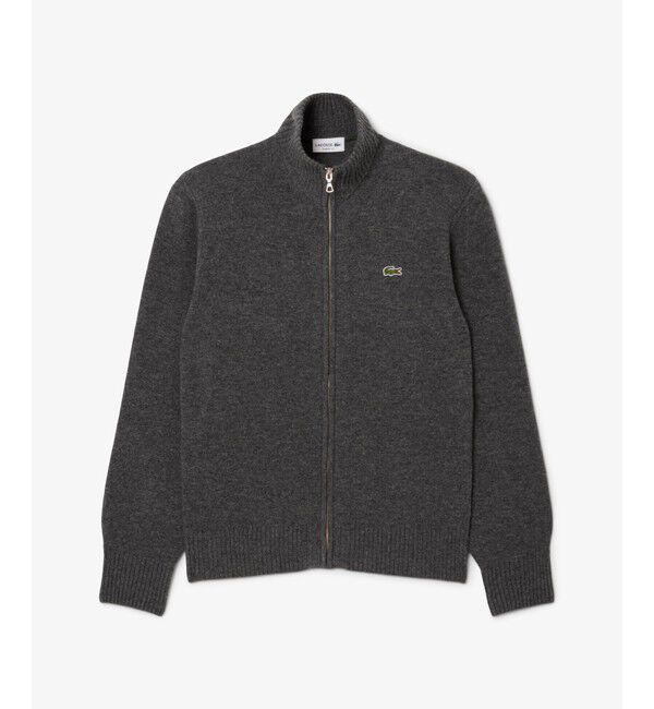LACOSTE「ハイネックフルジップ ウールニットセーター / ドライバーズニット」|ニット・セーター|