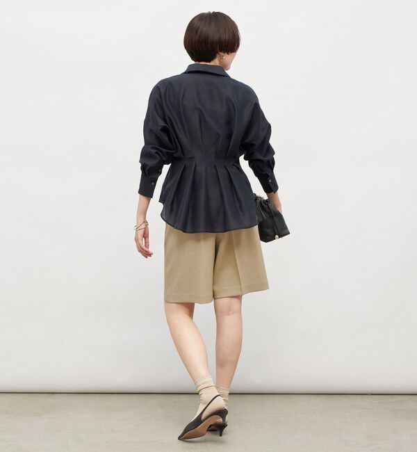 NOLLEY'S「【追加】ウォッシャブルシアースキッパータックブラウス」|シャツ・ブラウス|
