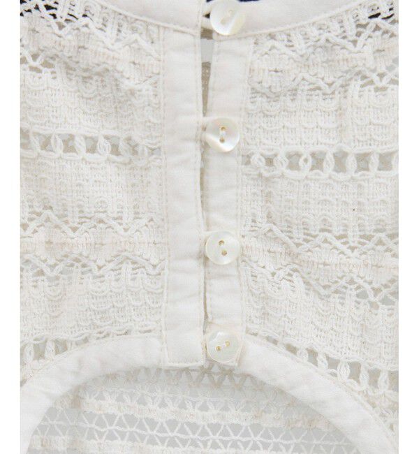 SALON adam et rope'「【WEB限定】コットンレースロングワンピース」|ワンピース|