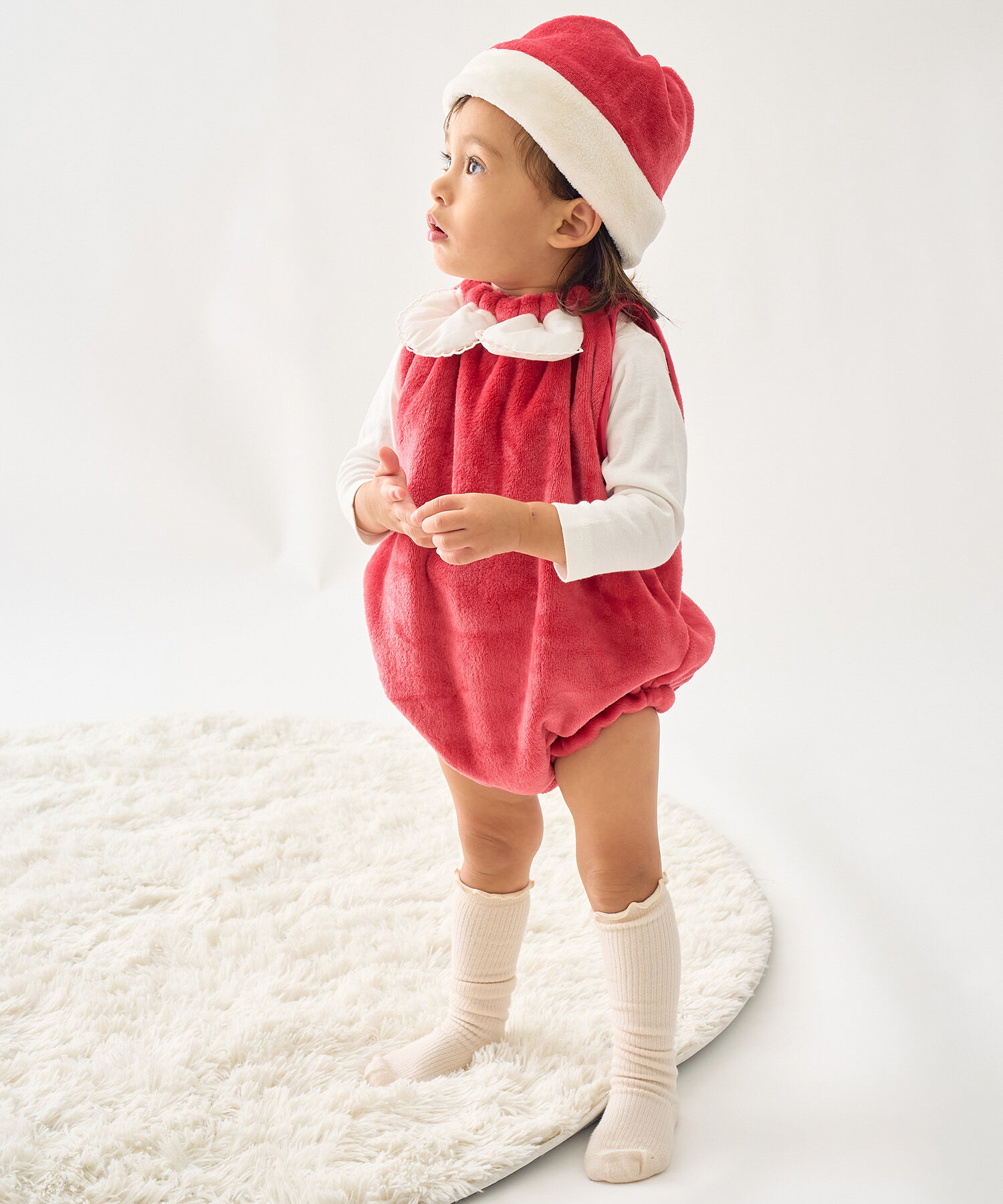 ROPE PICNIC PASSAGE「X'mas Baby/サンタクロースコスプレ」|ロンパース|