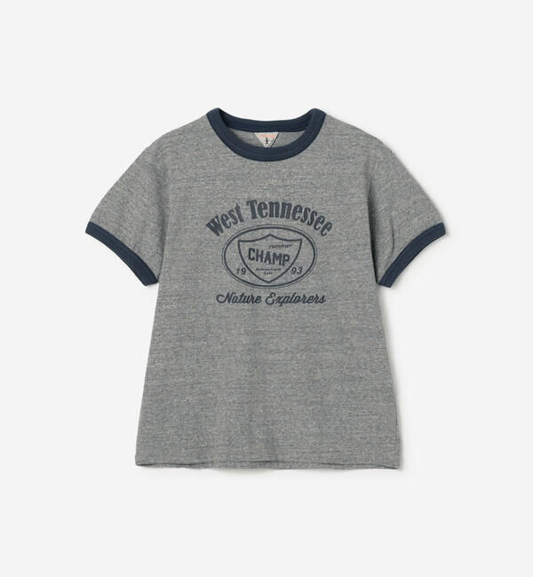  「FilMelange |〈別注〉プリント リンガーTシャツ WOMEN」|Tシャツ・カットソー|GREY系1