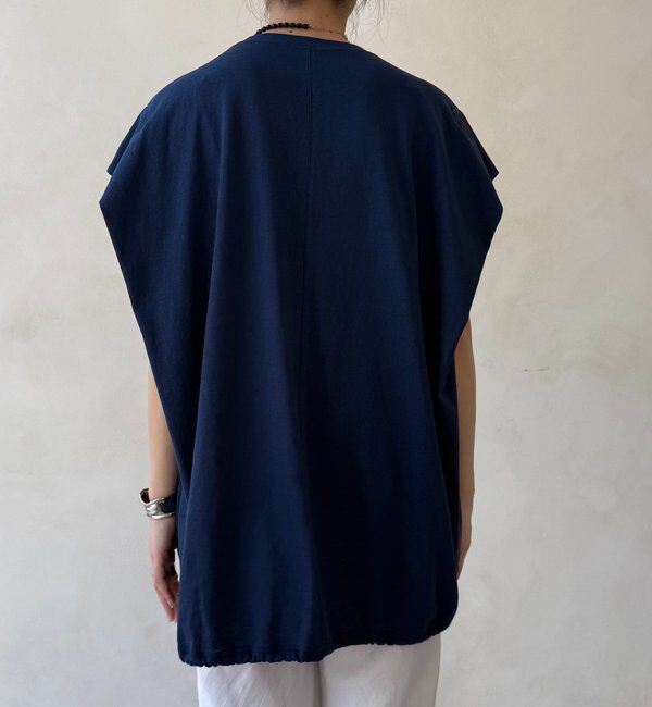  「裾ドロストチュニックロゴTEE」|Tシャツ・カットソー|