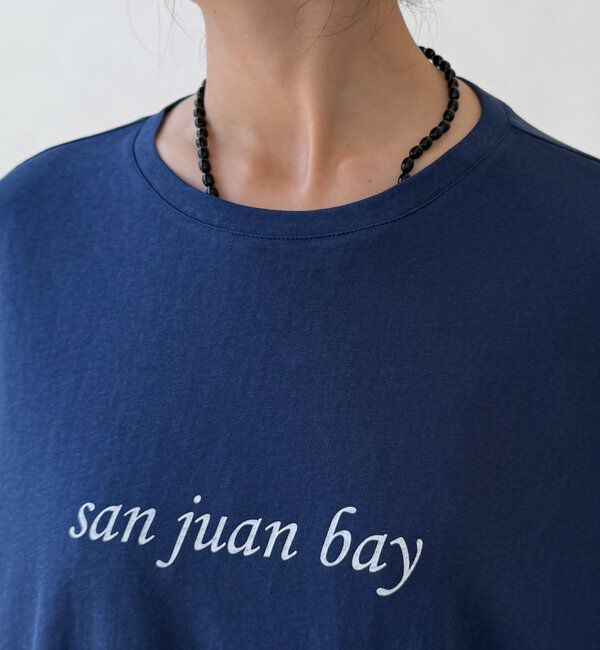  「裾ドロストチュニックロゴTEE」|Tシャツ・カットソー|