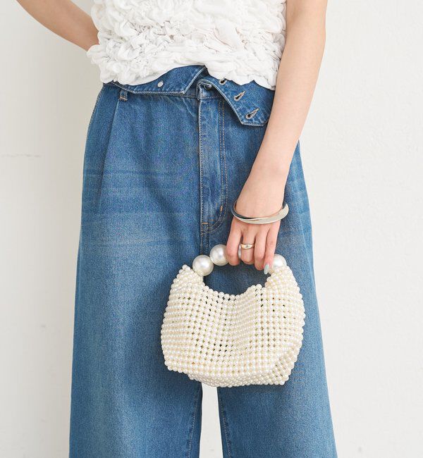  「ビーズハンドルminiBAG」|トートバッグ|
