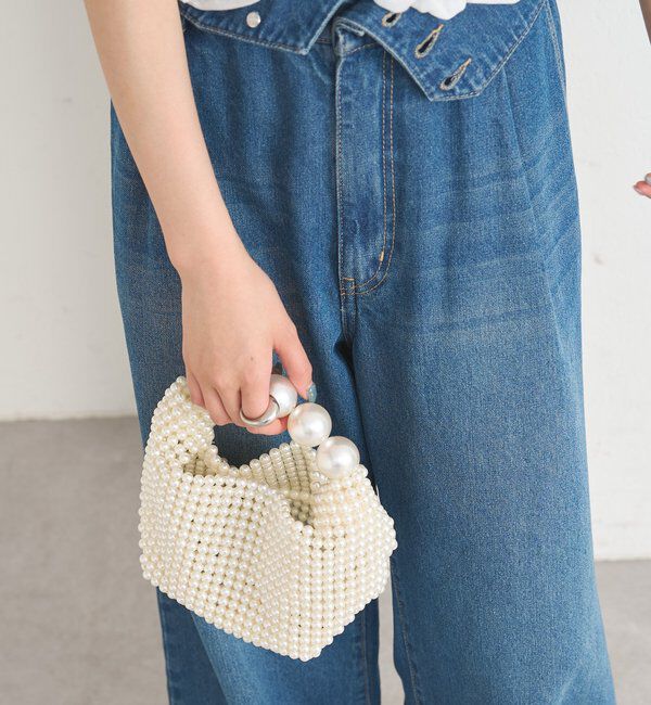  「ビーズハンドルminiBAG」|トートバッグ|