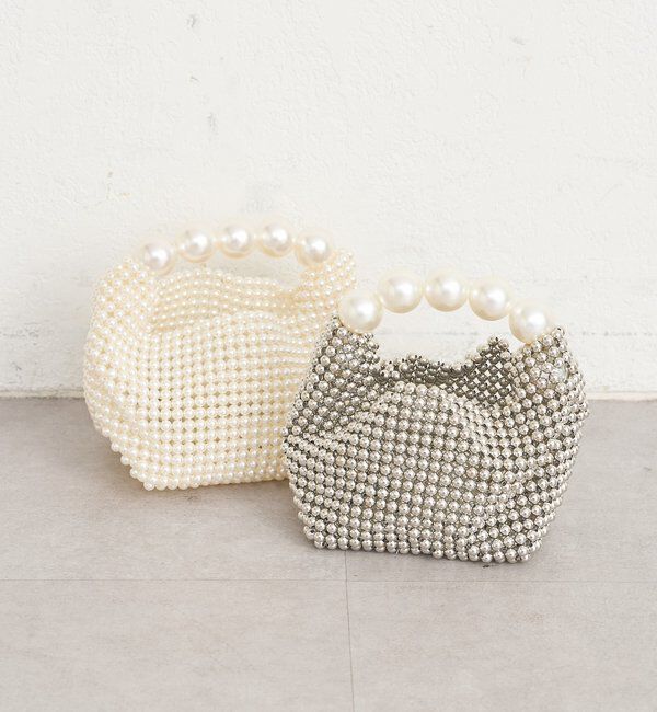  「ビーズハンドルminiBAG」|トートバッグ|