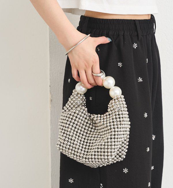  「ビーズハンドルminiBAG」|トートバッグ|