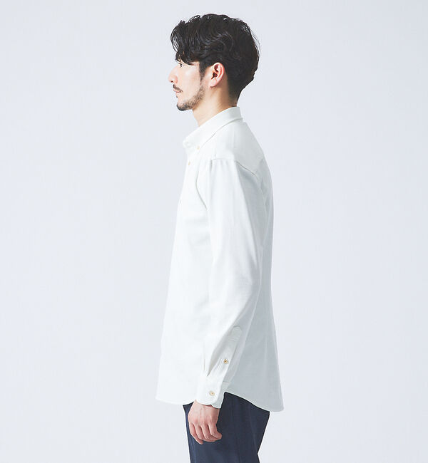 ABAHOUSE「【FLEX SHIRTS】リネンフェイス マルチストレッチ ボタンダウン ブロー」|シャツ・ブラウス|