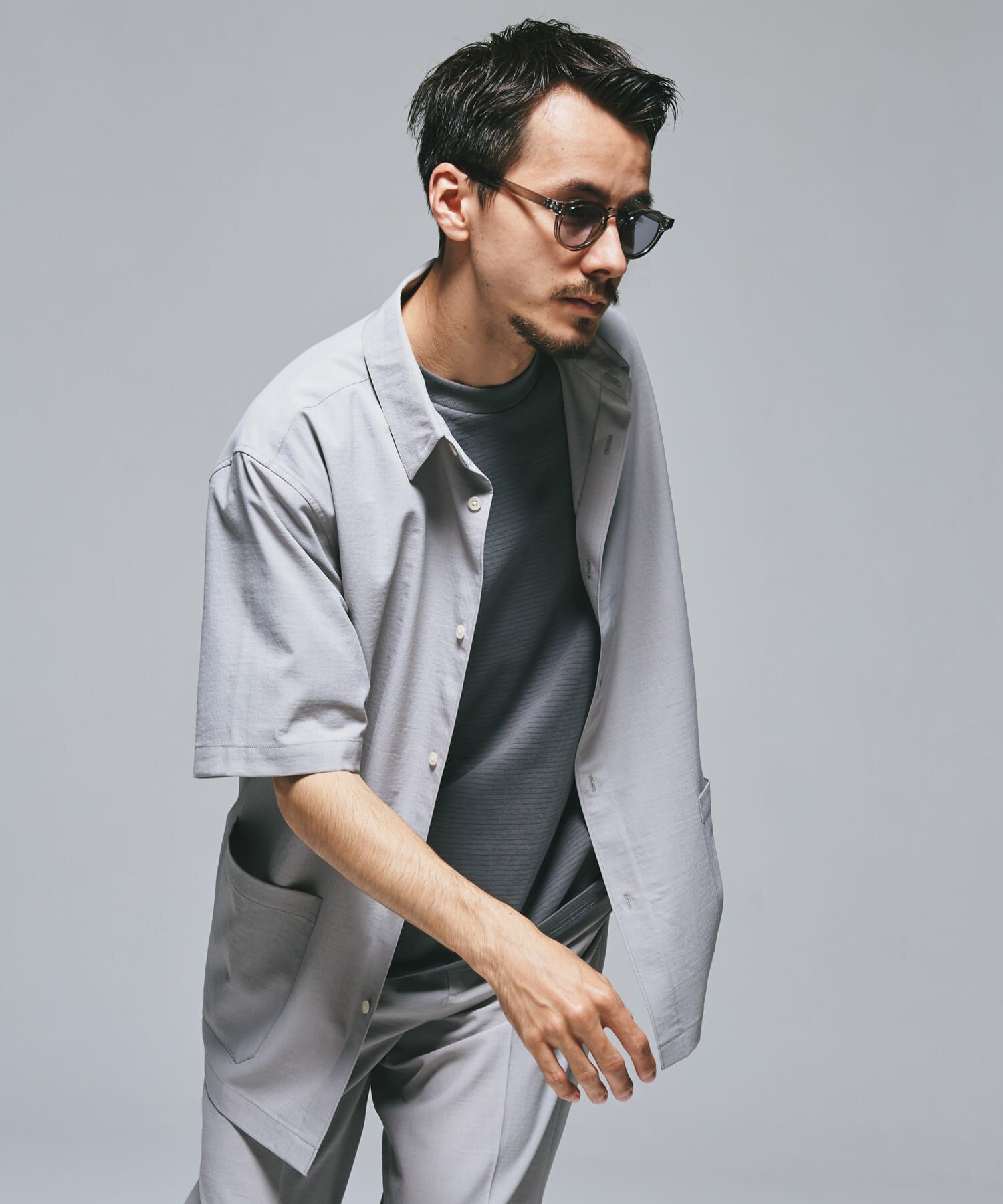 URBAN RESEARCH DOORS「『UR TECH DRYLUXE』『イージーケア/速乾』レギュラーカラーシャツ」|シャツ・ブラウス|