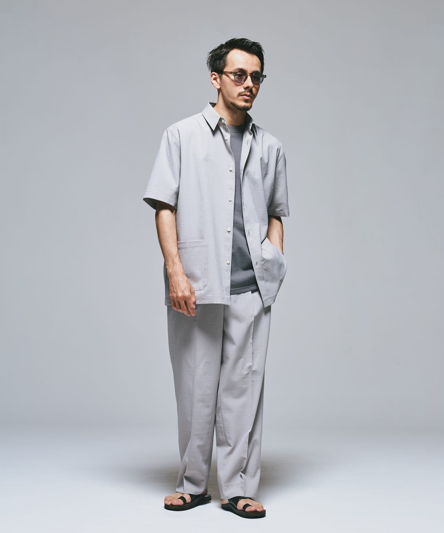 URBAN RESEARCH DOORS「『UR TECH DRYLUXE』『イージーケア/速乾』レギュラーカラーシャツ」|シャツ・ブラウス|