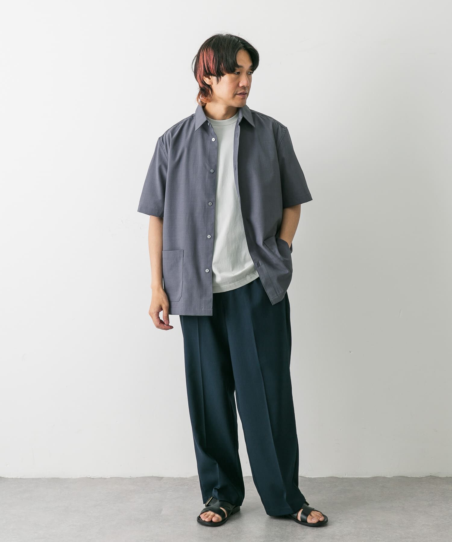 URBAN RESEARCH DOORS「『UR TECH DRYLUXE』『イージーケア/速乾』レギュラーカラーシャツ」|シャツ・ブラウス|