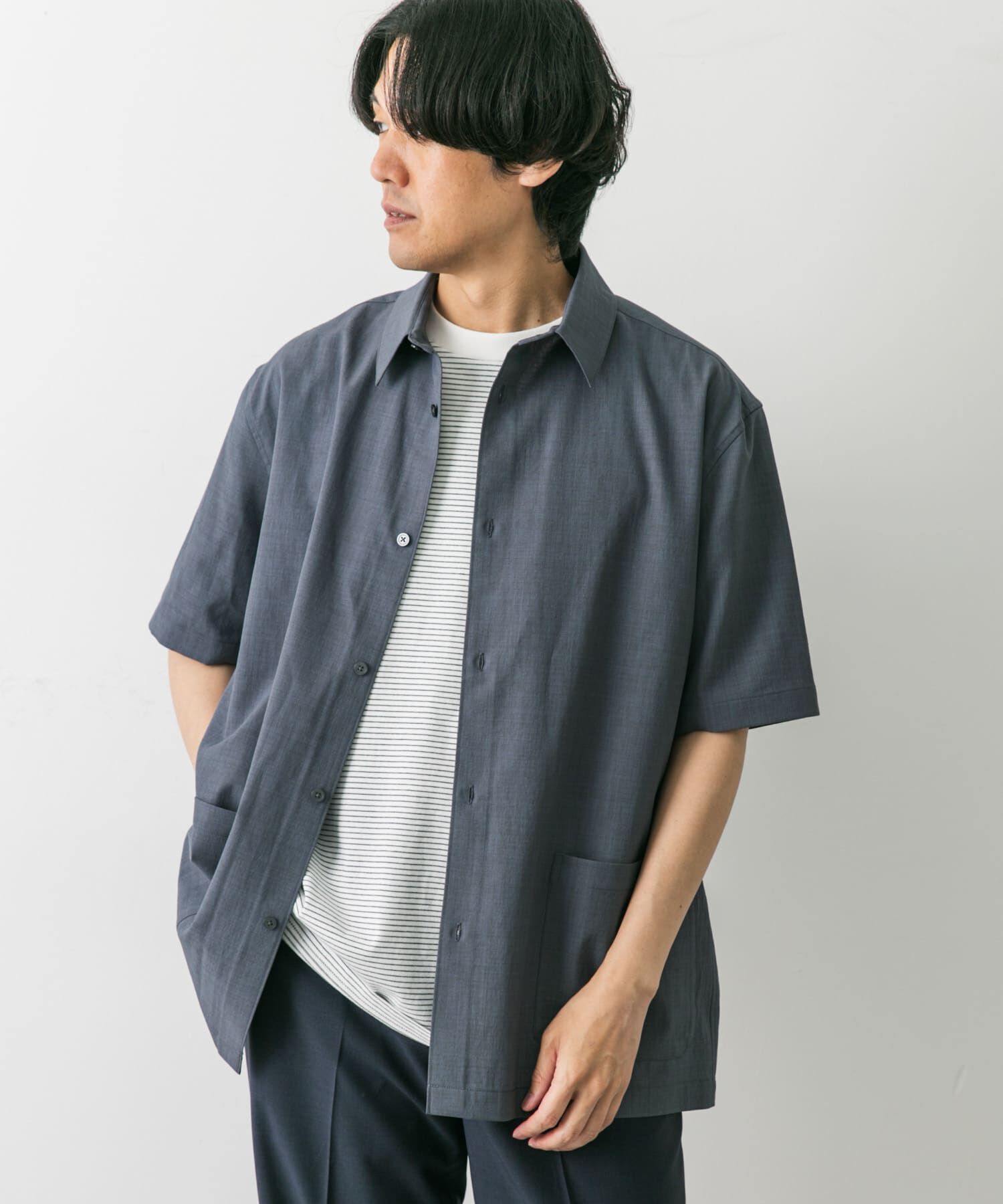 URBAN RESEARCH DOORS「『UR TECH DRYLUXE』『イージーケア/速乾』レギュラーカラーシャツ」|シャツ・ブラウス|