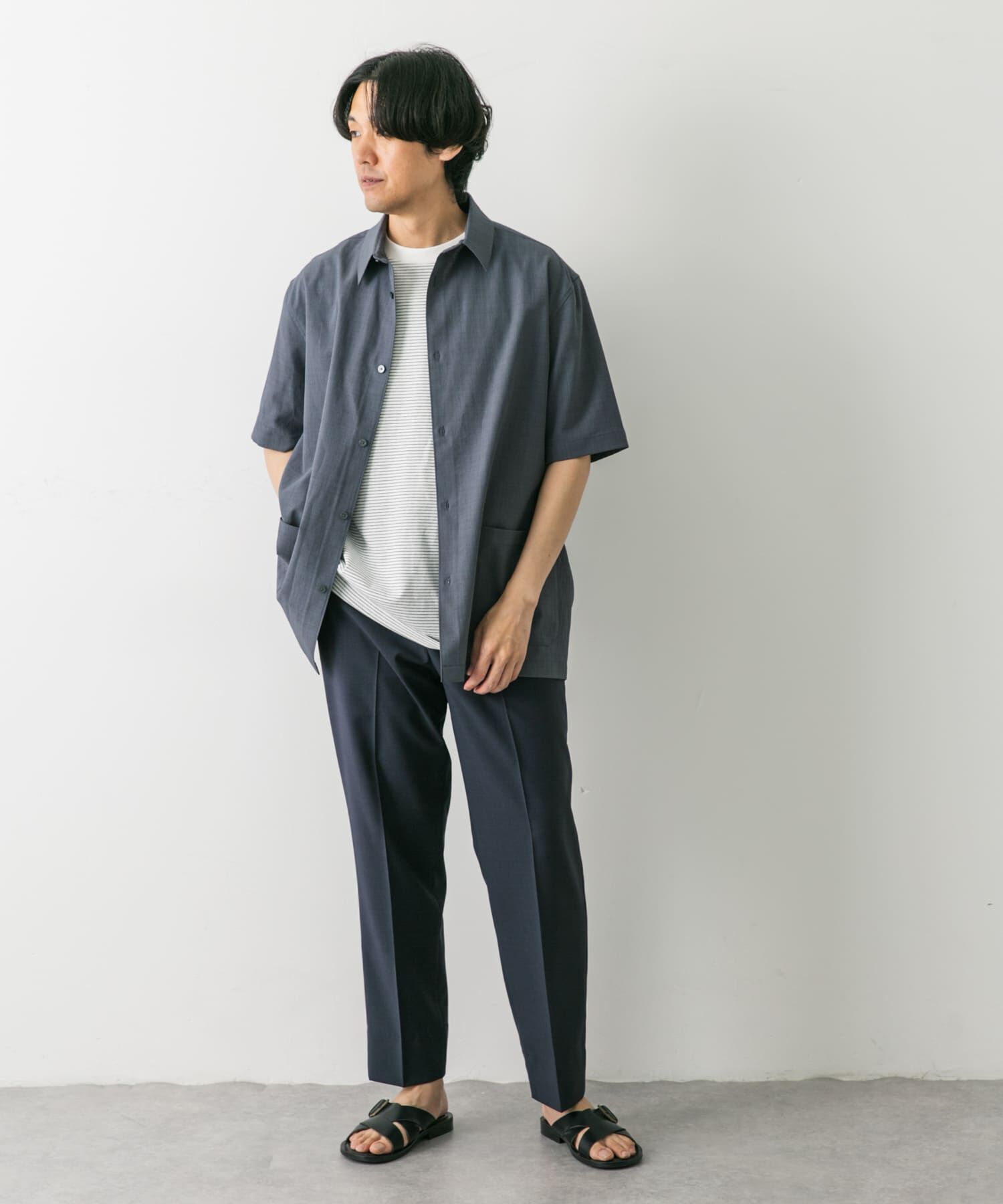 URBAN RESEARCH DOORS「『UR TECH DRYLUXE』『イージーケア/速乾』レギュラーカラーシャツ」|シャツ・ブラウス|
