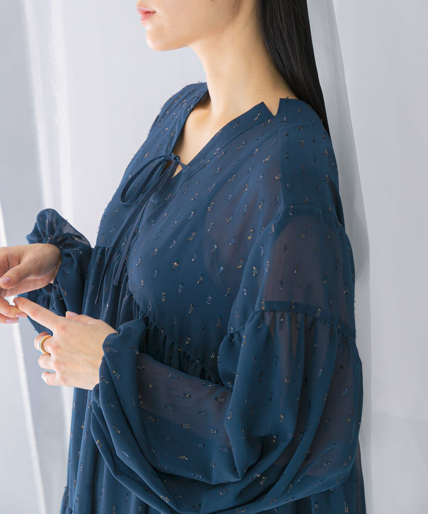 URBAN RESEARCH ROSSO「カットジャガードティアードワンピース」|ワンピース|