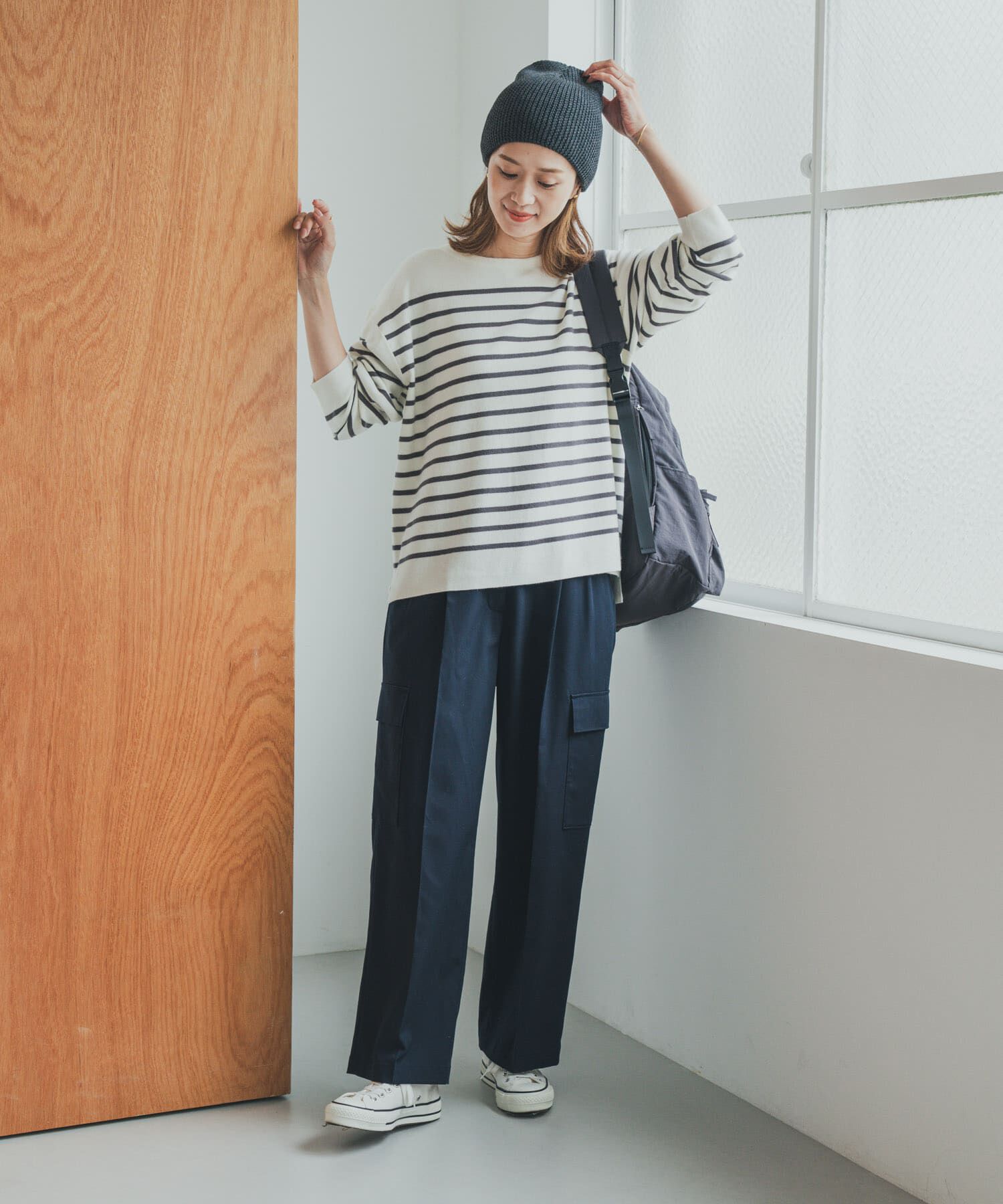 URBAN RESEARCH DOORS「パネルボーダーKNIT」|ニット・セーター|
