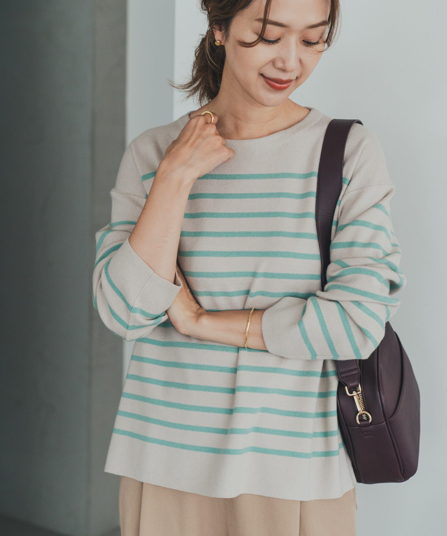 URBAN RESEARCH DOORS「パネルボーダーKNIT」|ニット・セーター|