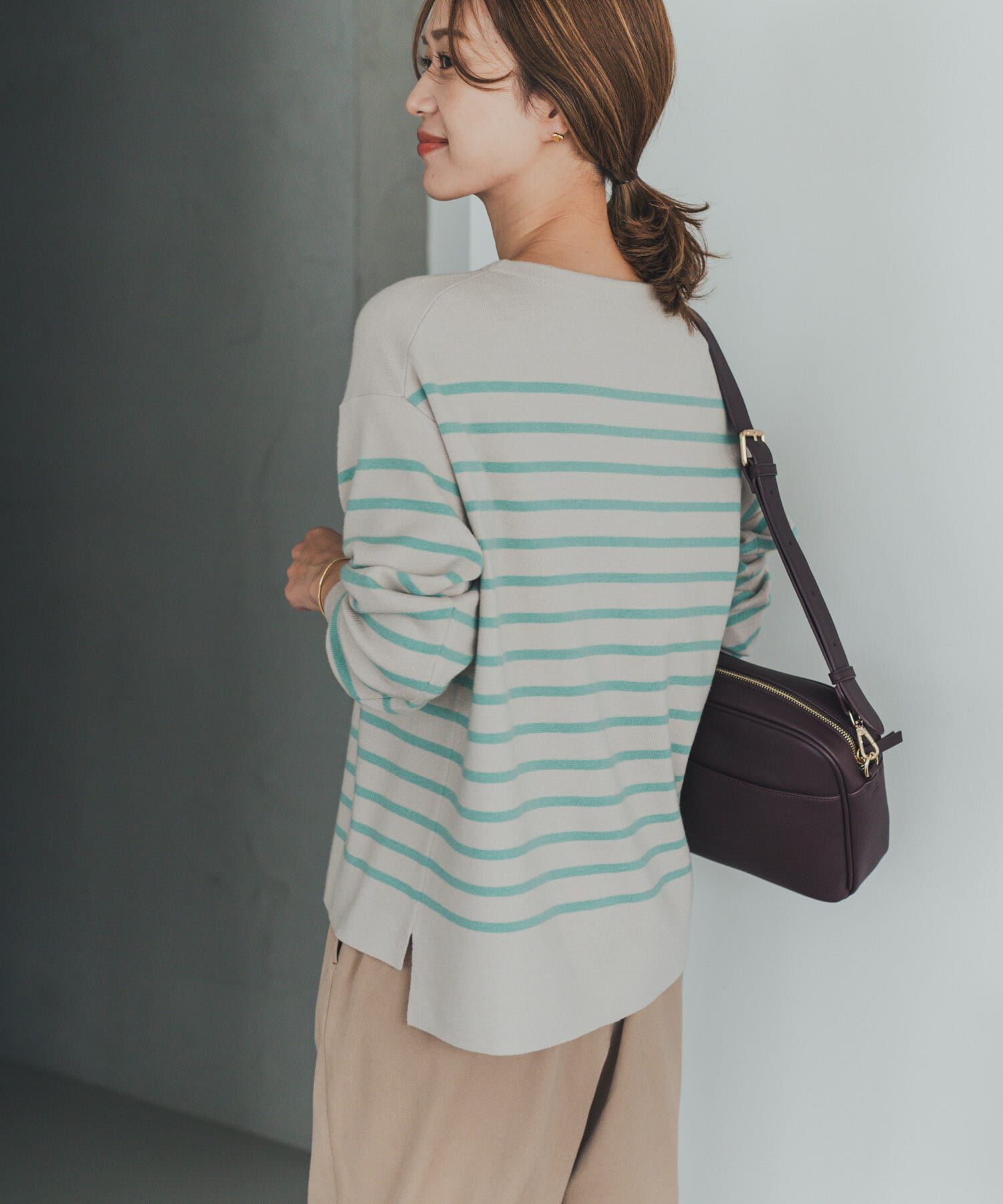 URBAN RESEARCH DOORS「パネルボーダーKNIT」|ニット・セーター|