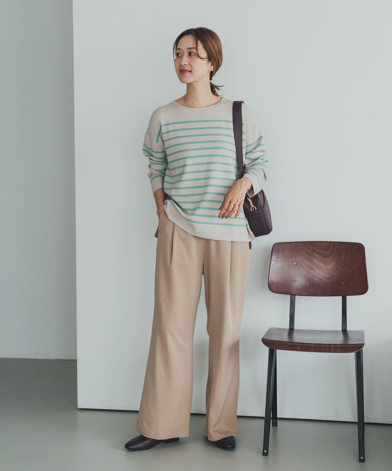 URBAN RESEARCH DOORS「パネルボーダーKNIT」|ニット・セーター|