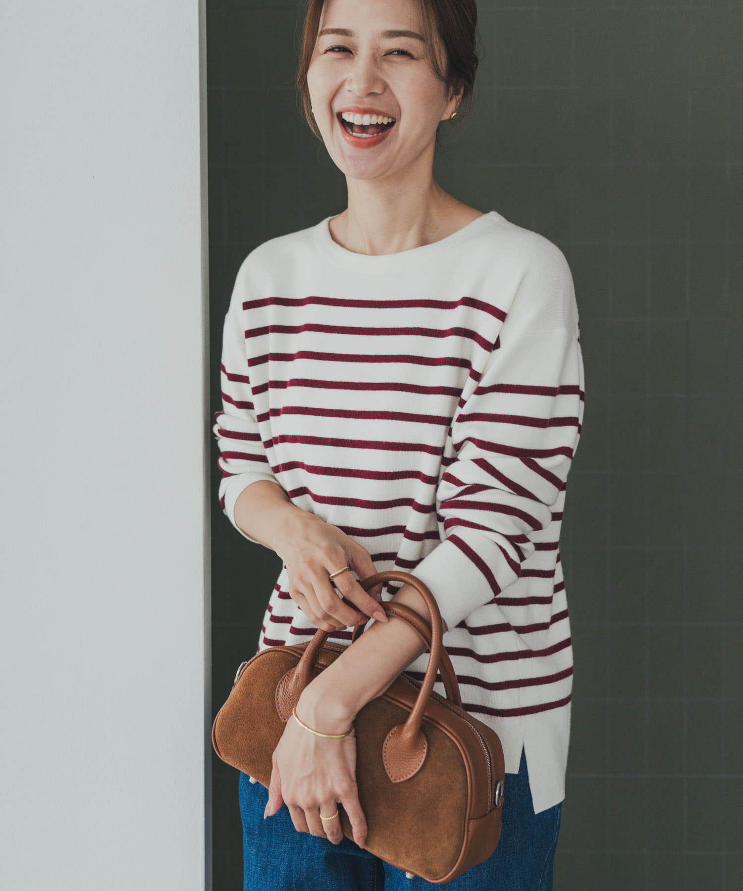 URBAN RESEARCH DOORS「パネルボーダーKNIT」|ニット・セーター|