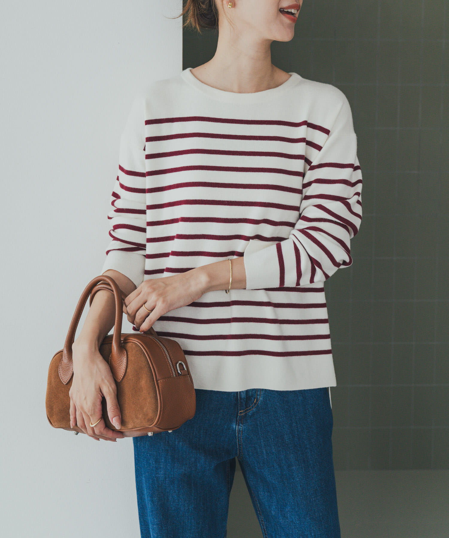 URBAN RESEARCH DOORS「パネルボーダーKNIT」|ニット・セーター|