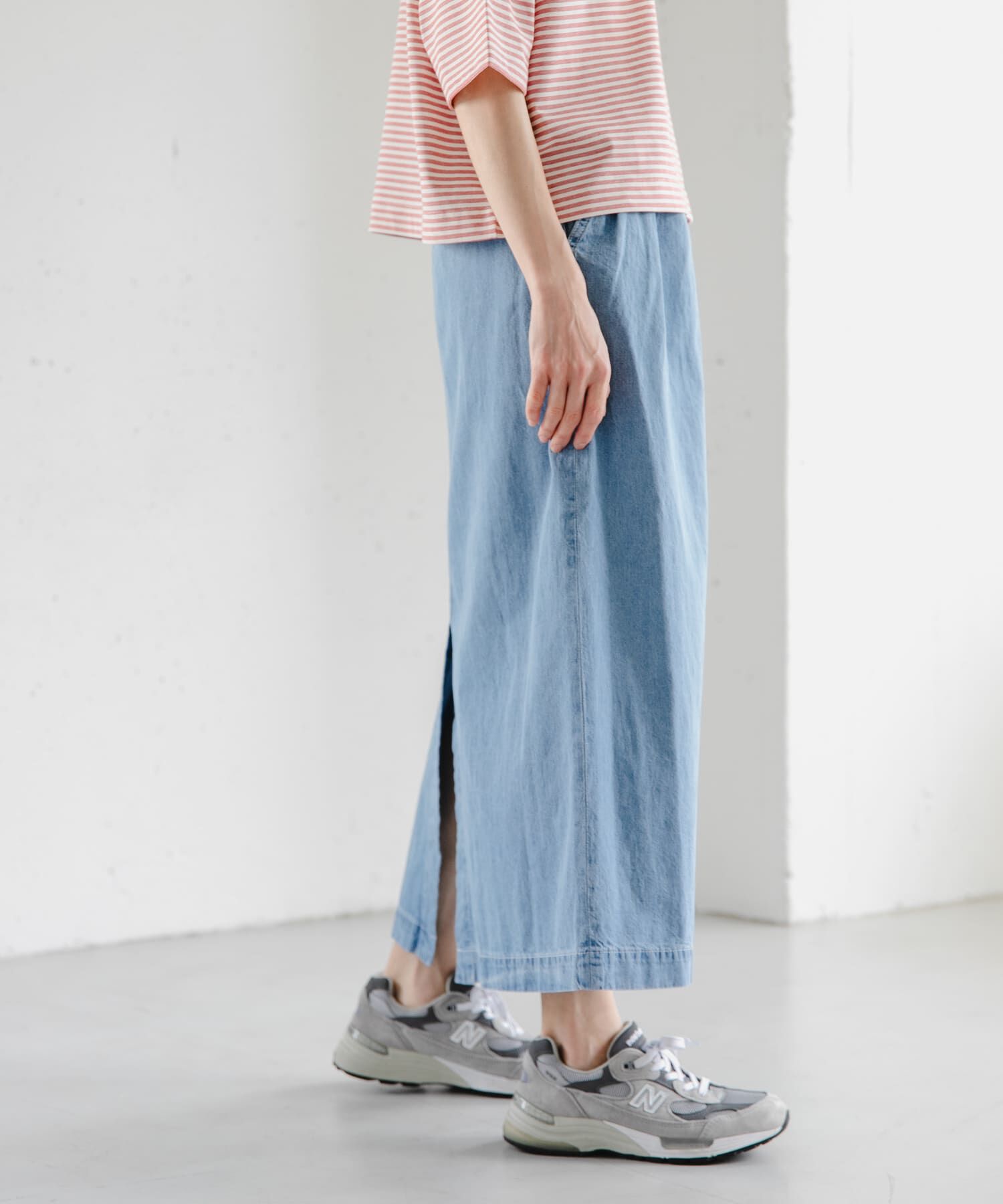 URBAN RESEARCH DOORS「FORK&SPOON　綿麻デニムスカート」|スカート|