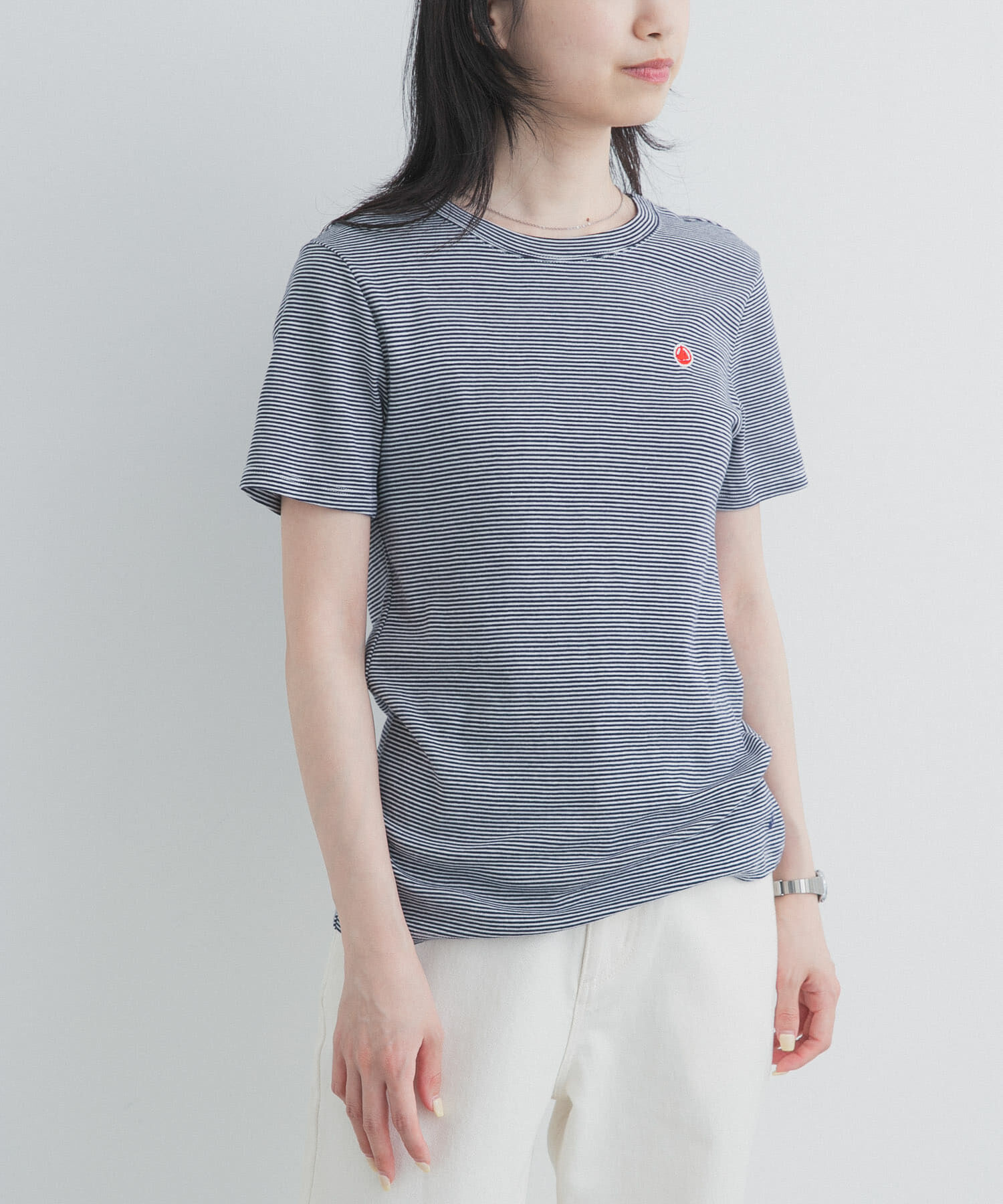 URBAN RESEARCH DOORS「『別注』PETIT BATEAU&times;DOORS　EMBROIDERYT-SHIRTS ST」|Tシャツ・カットソー|