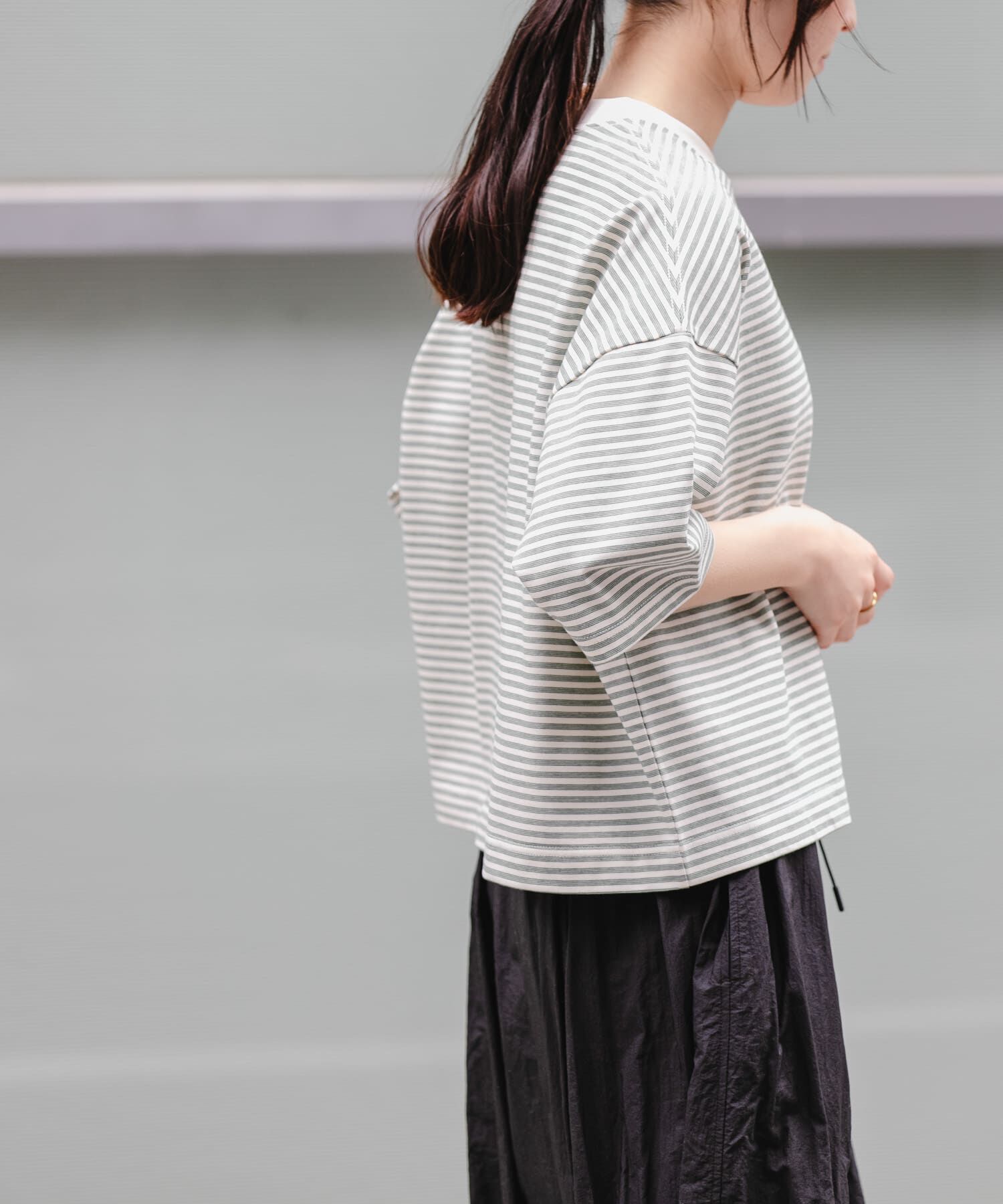 URBAN RESEARCH DOORS「FORK&SPOON　マルチボーダーTシャツ」|Tシャツ・カットソー|