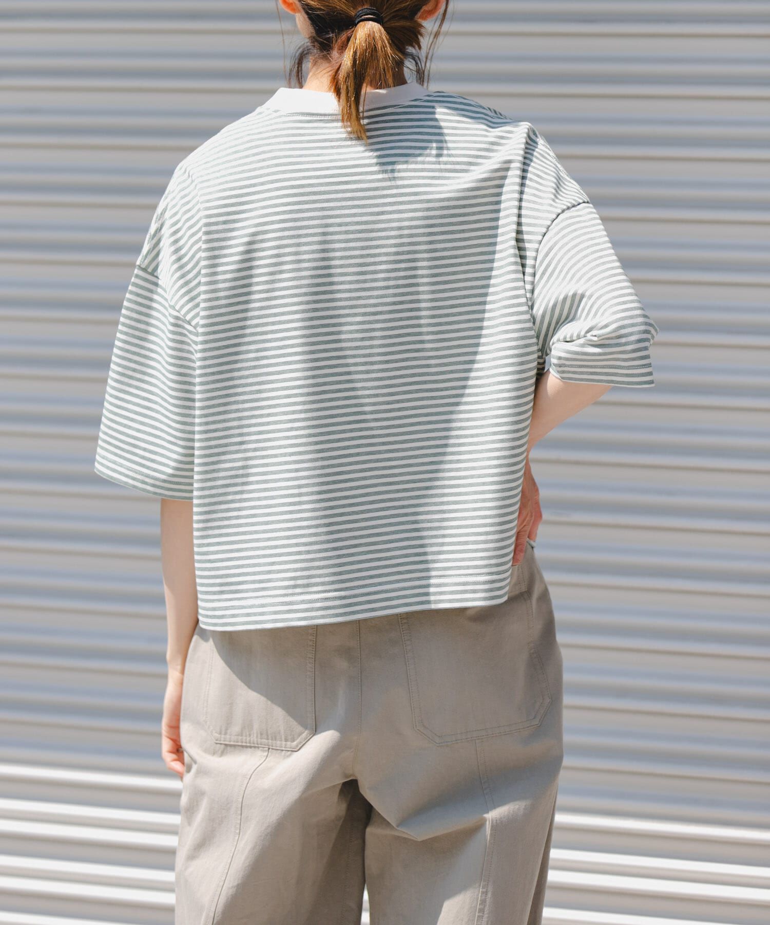 URBAN RESEARCH DOORS「FORK&SPOON　マルチボーダーTシャツ」|Tシャツ・カットソー|