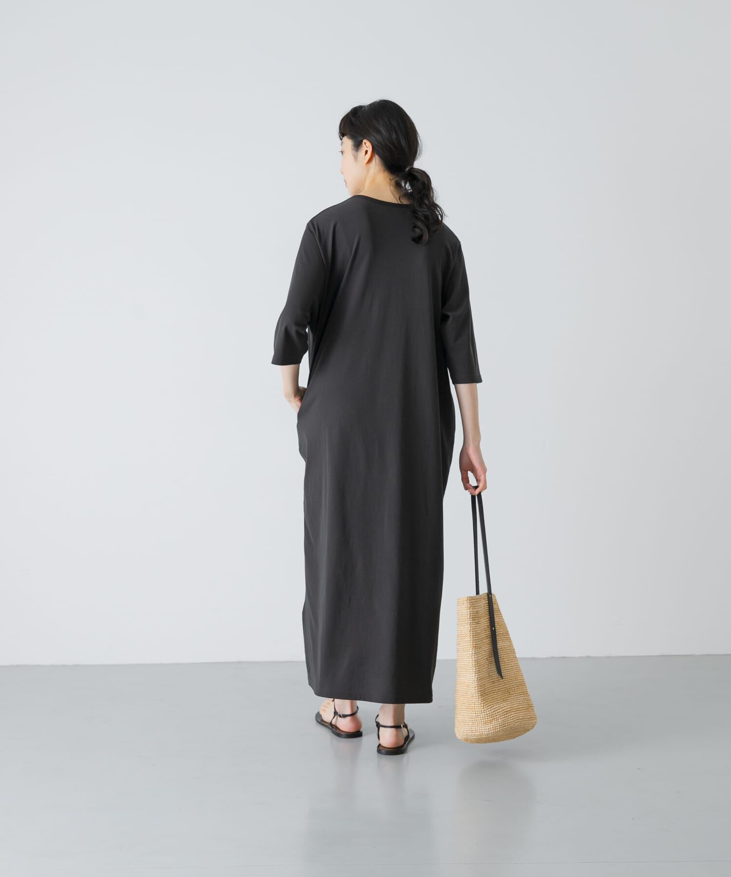 かぐれ「『2サイズ展開』ヘンリーカットワンピース」|ワンピース|
