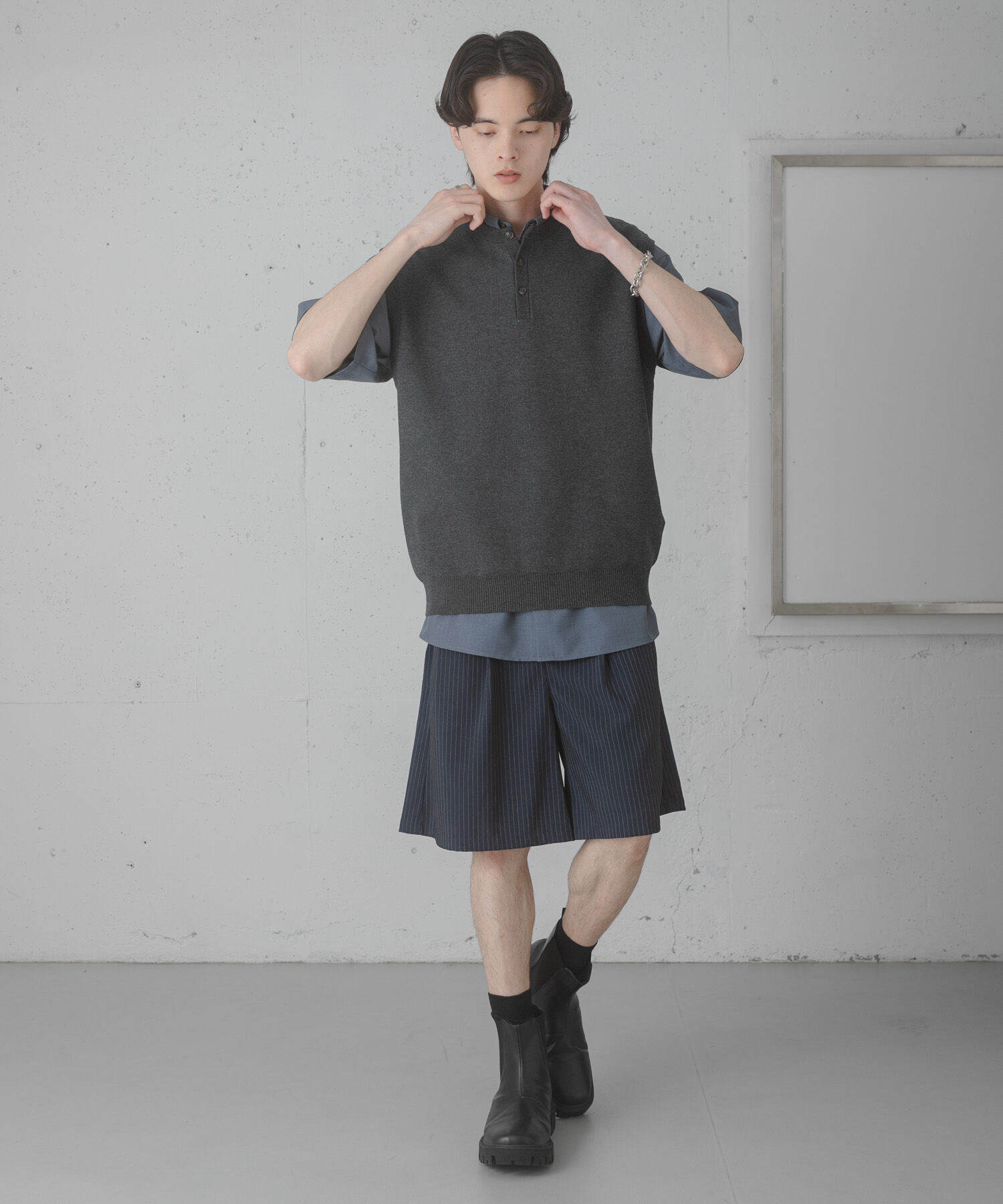 SENSE OF PLACE by URBAN RESEARCH「ピンストライプワイドバギーショーツ」|その他|