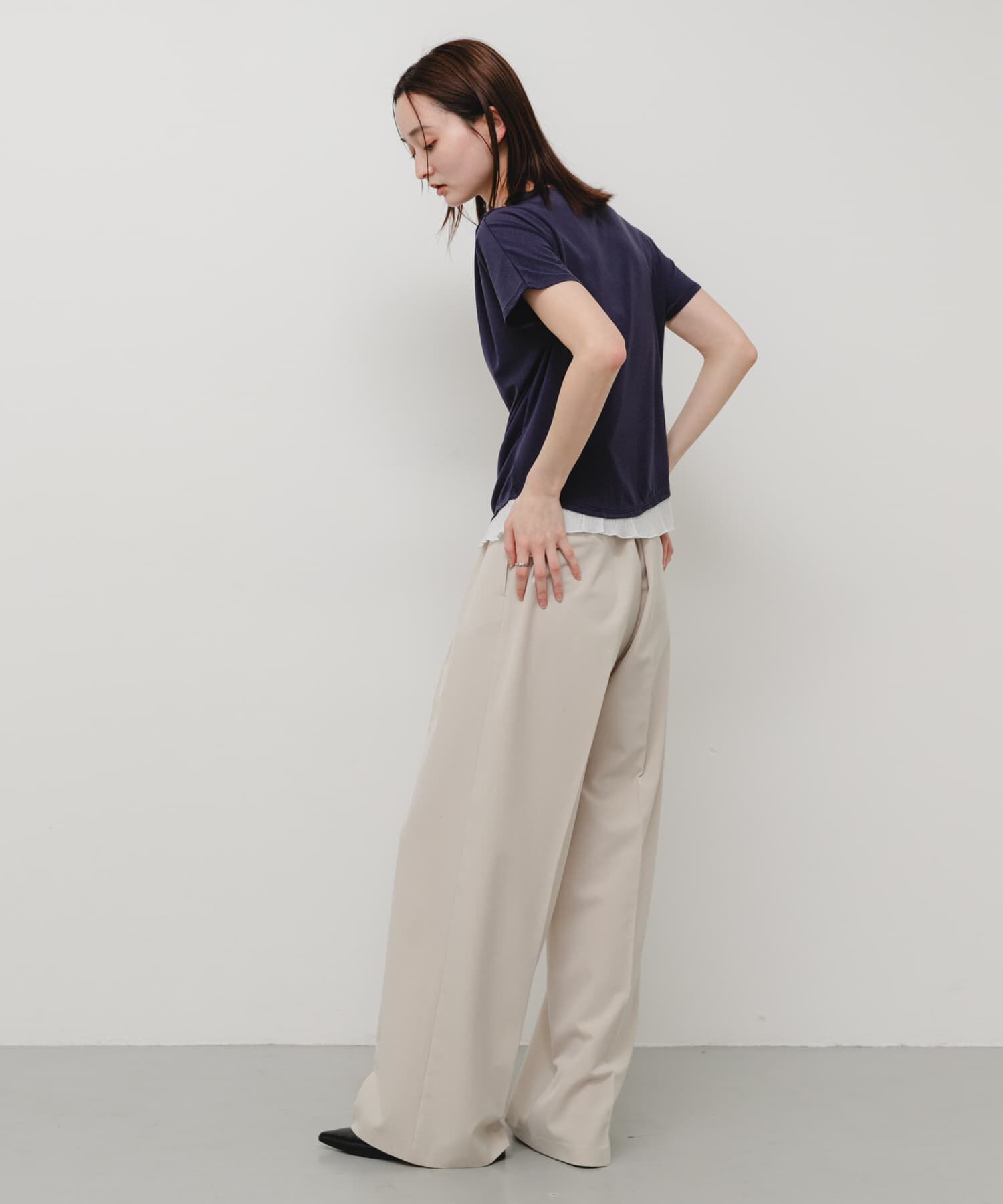 SENSE OF PLACE by URBAN RESEARCH「フリルドレープトップ」|Tシャツ・カットソー|