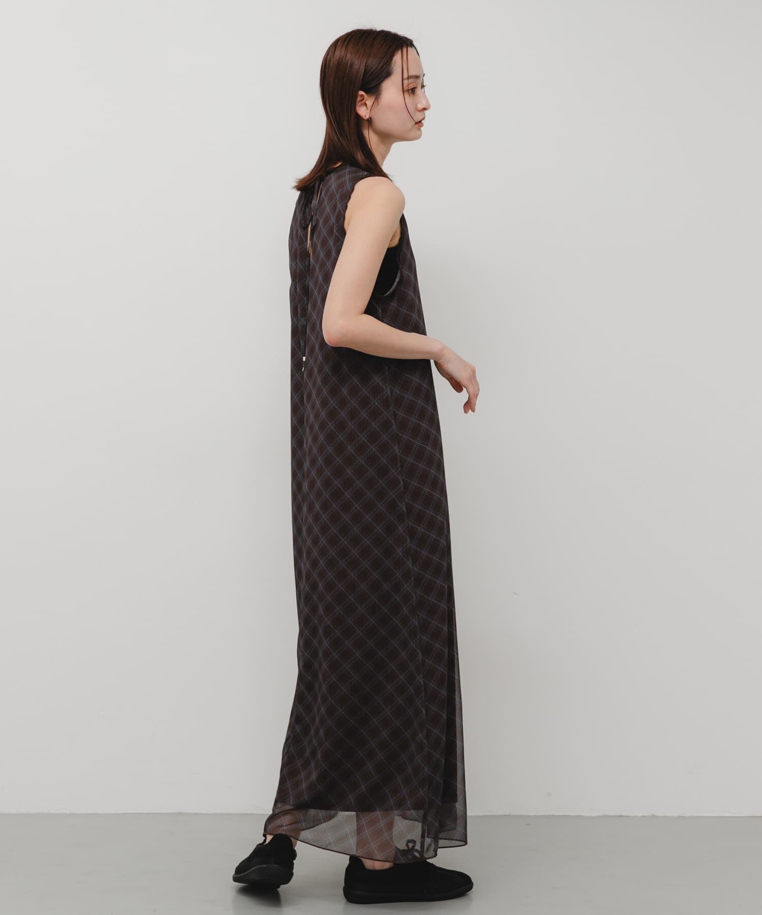 SENSE OF PLACE by URBAN RESEARCH「チェックシアーナローワンピース」|ワンピース|