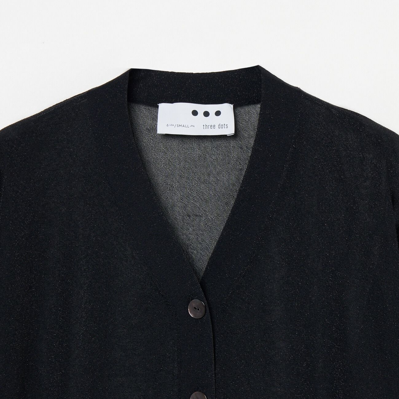  「three dots HALF SLEEVE CARDIGAN」|ニット・セーター|
