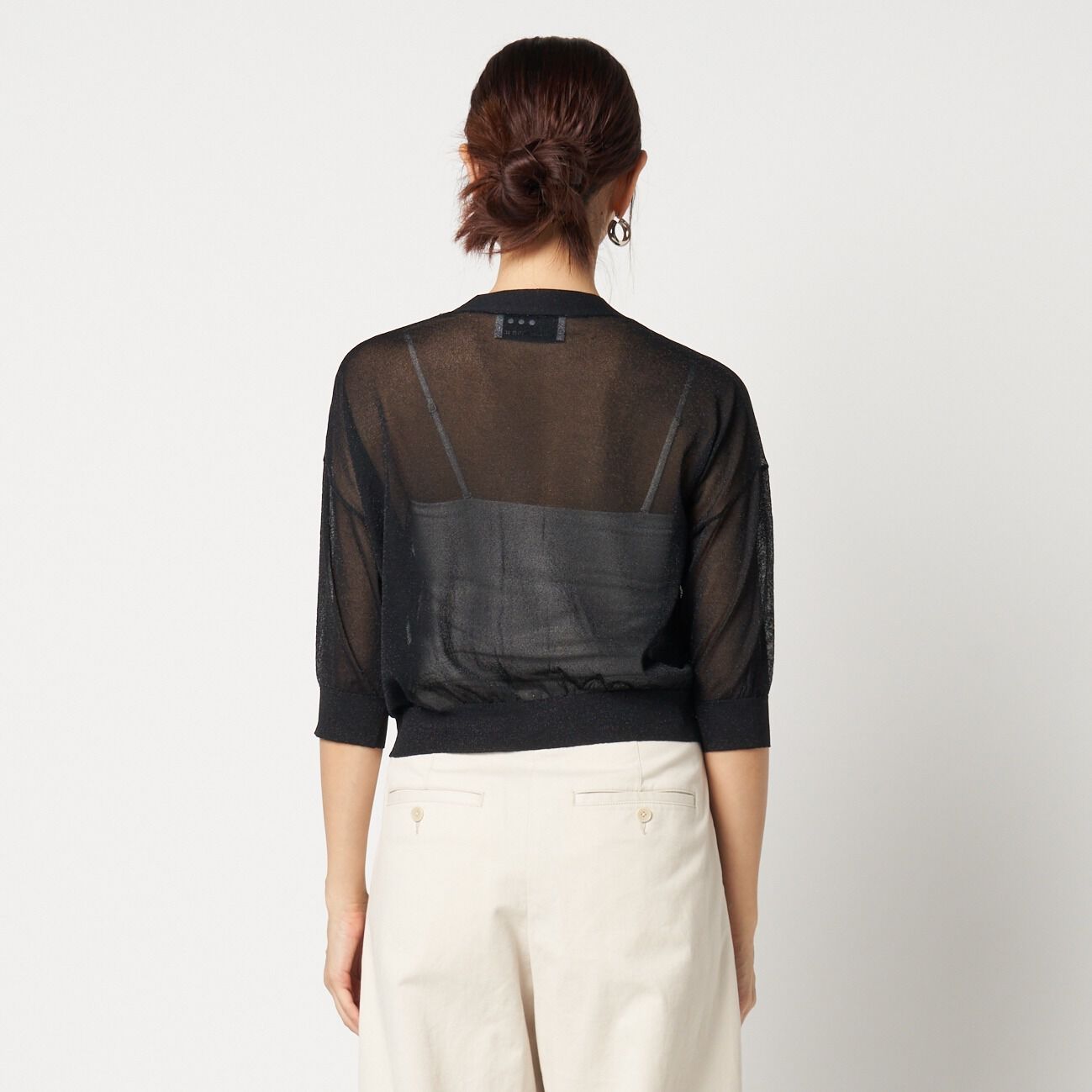  「three dots HALF SLEEVE CARDIGAN」|ニット・セーター|