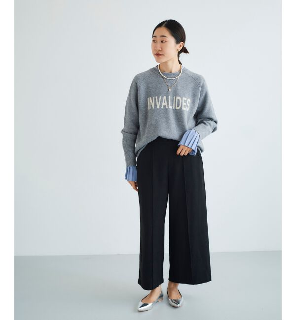 le.coeur blanc「ツイードライクワイドクロップドパンツ」|その他|