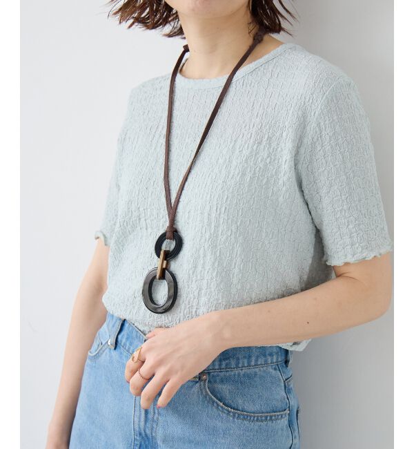  「《WEB限定アイテム》シュリンクジャージーメロウトップス」|Tシャツ・カットソー|