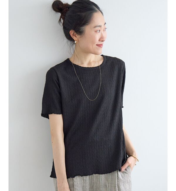  「《WEB限定アイテム》シュリンクジャージーメロウトップス」|Tシャツ・カットソー|