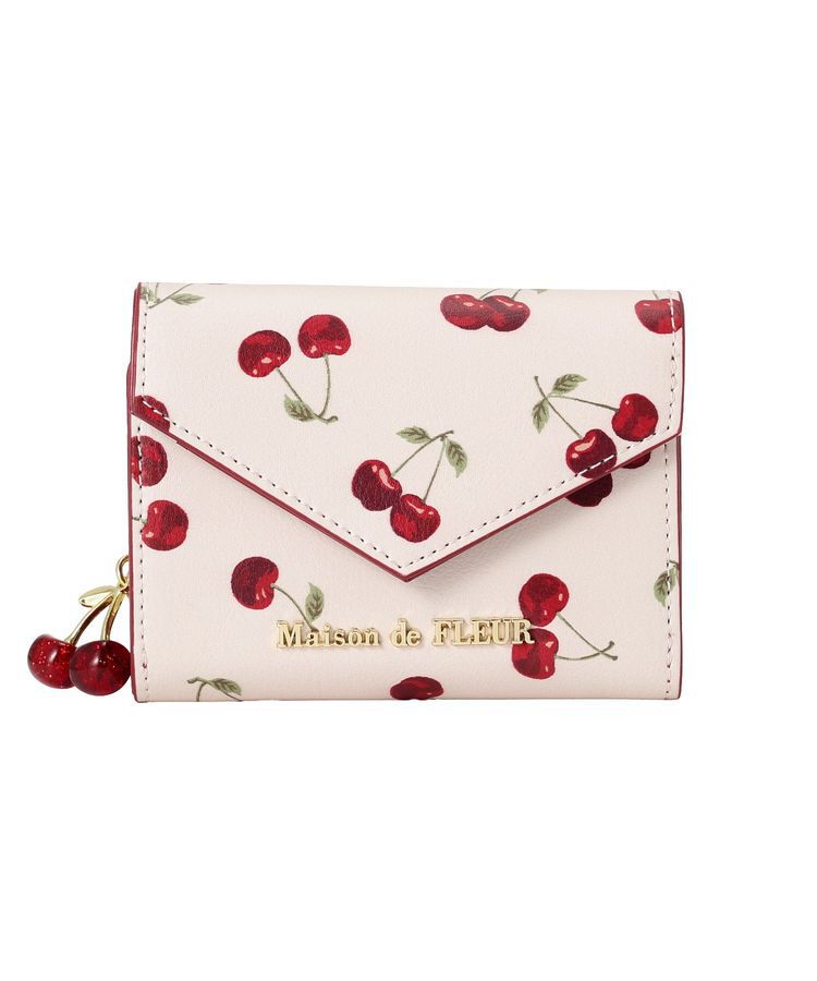 Maison de FLEUR「リーフ付きチェリーウォレット」|財布|