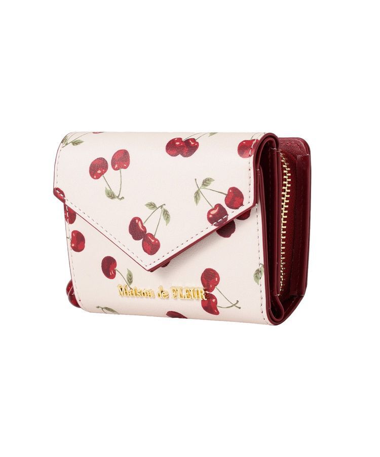 Maison de FLEUR「リーフ付きチェリーウォレット」|財布|
