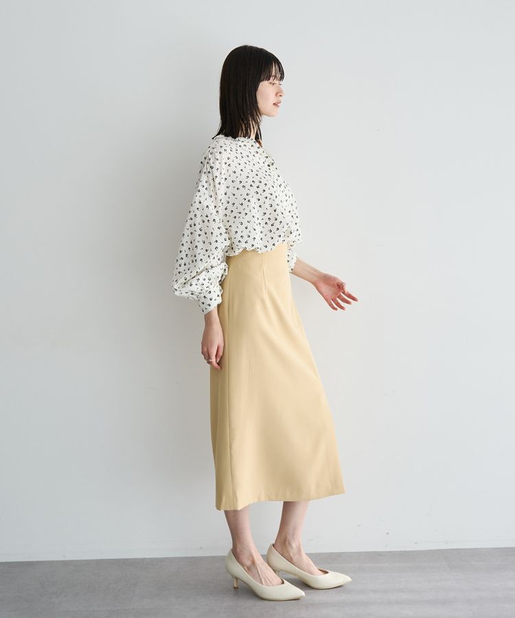 YECCA VECCA「2wayボリューム袖花柄ブラウス」|シャツ・ブラウス|