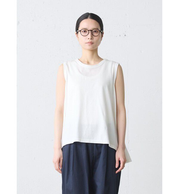 MidiUmi「MidiUmi クルーネックフレアタンクトップ」|Tシャツ・カットソー|オフホワイト