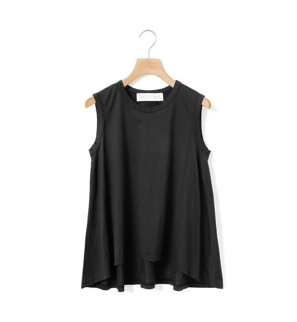 MidiUmi「MidiUmi クルーネックフレアタンクトップ」|Tシャツ・カットソー|ブラック