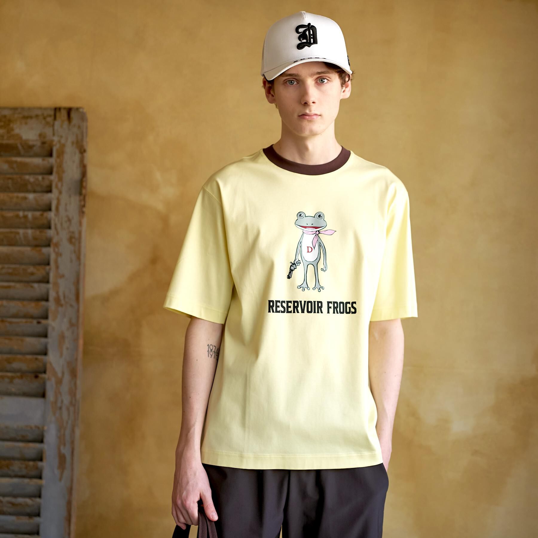 DRESSTERIOR「【接触冷感／抗菌防臭／消臭】ICE CLEAR COTTON フロッグオーバーフィットTシャツ」|Tシャツ・カットソー|