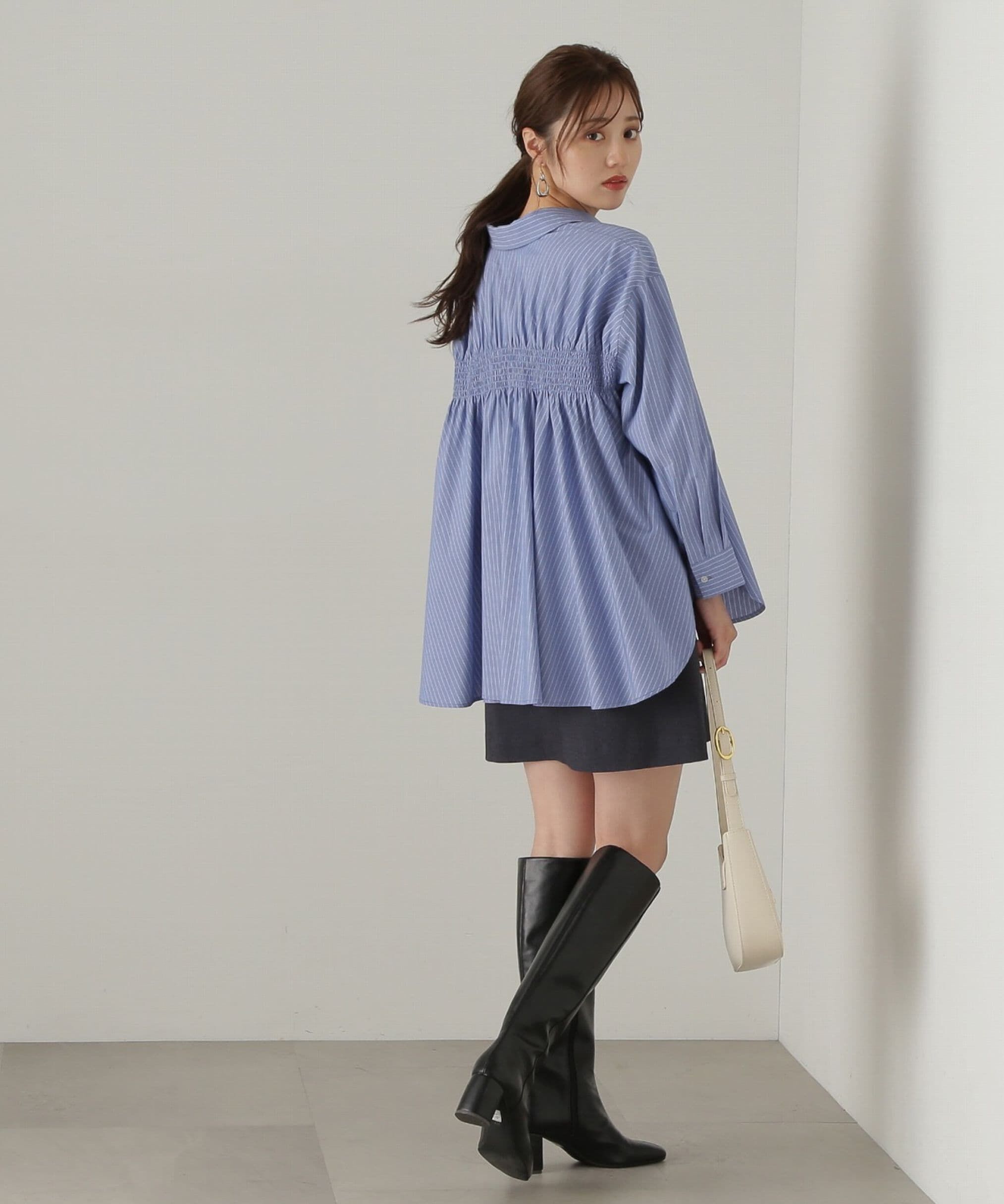 PROPORTION BODY DRESSING「フラップミニスカート　WEB限定カラー：エクリュツィード」|スカート|