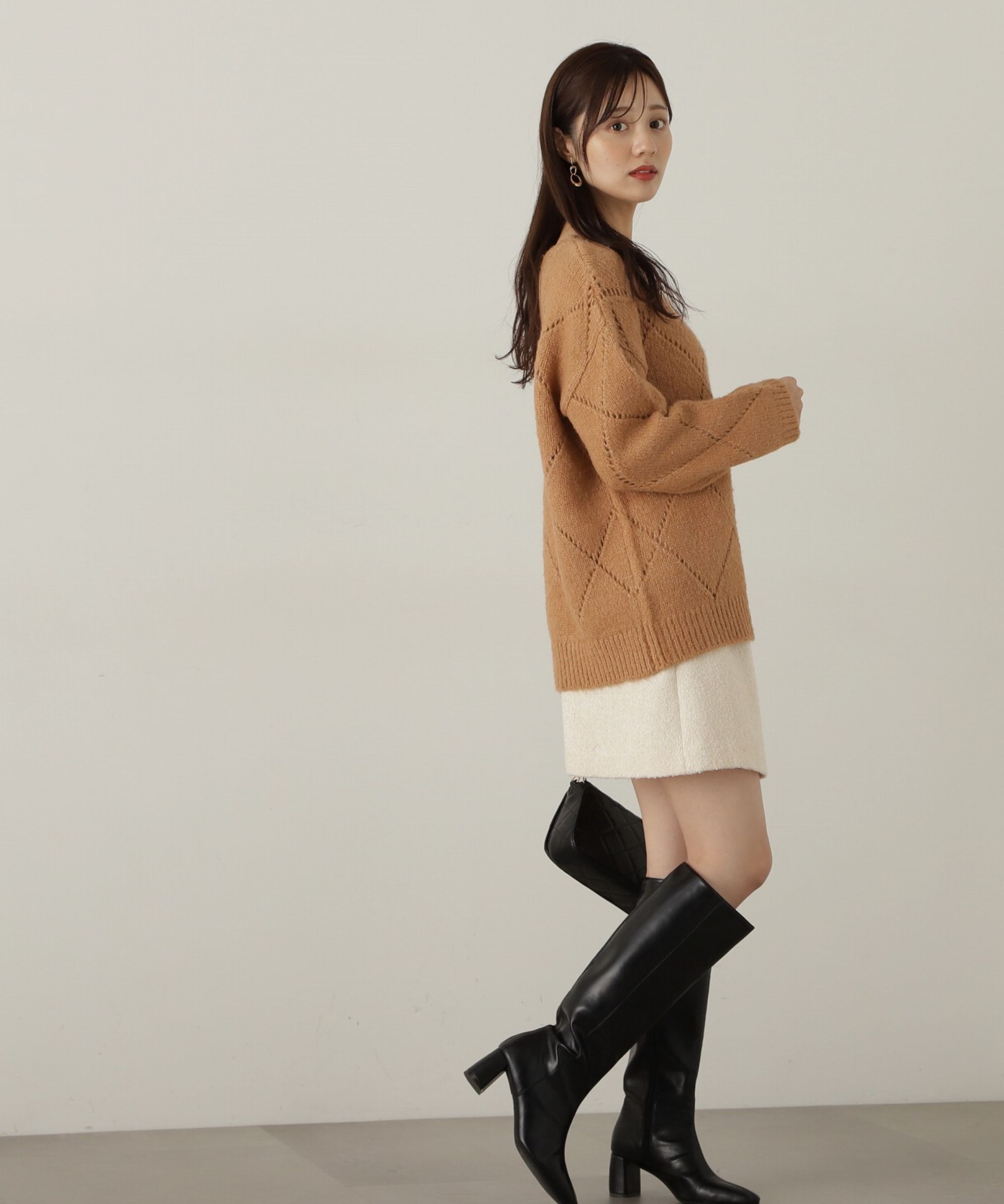 PROPORTION BODY DRESSING「フラップミニスカート　WEB限定カラー：エクリュツィード」|スカート|