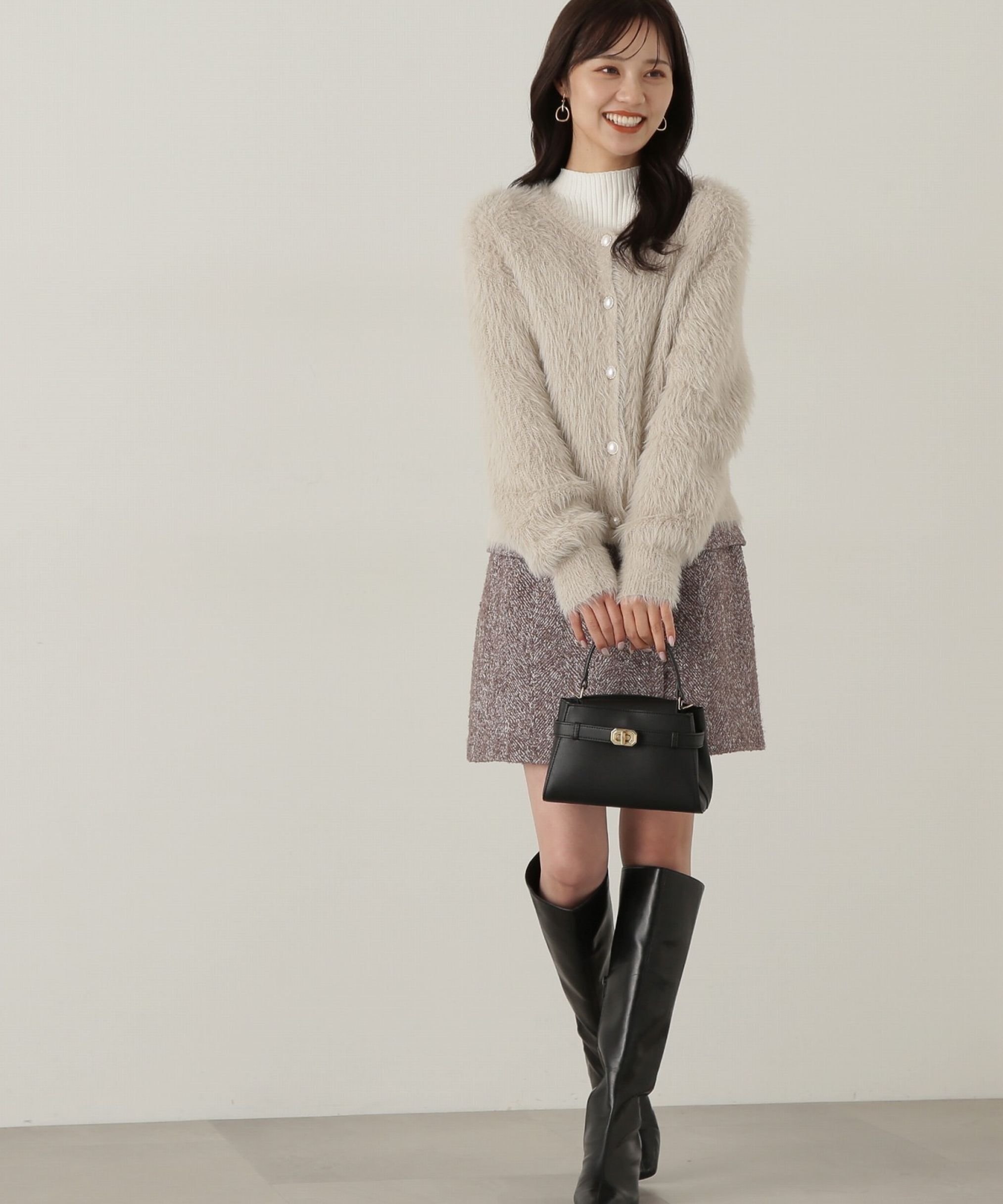 PROPORTION BODY DRESSING「フラップミニスカート　WEB限定カラー：エクリュツィード」|スカート|